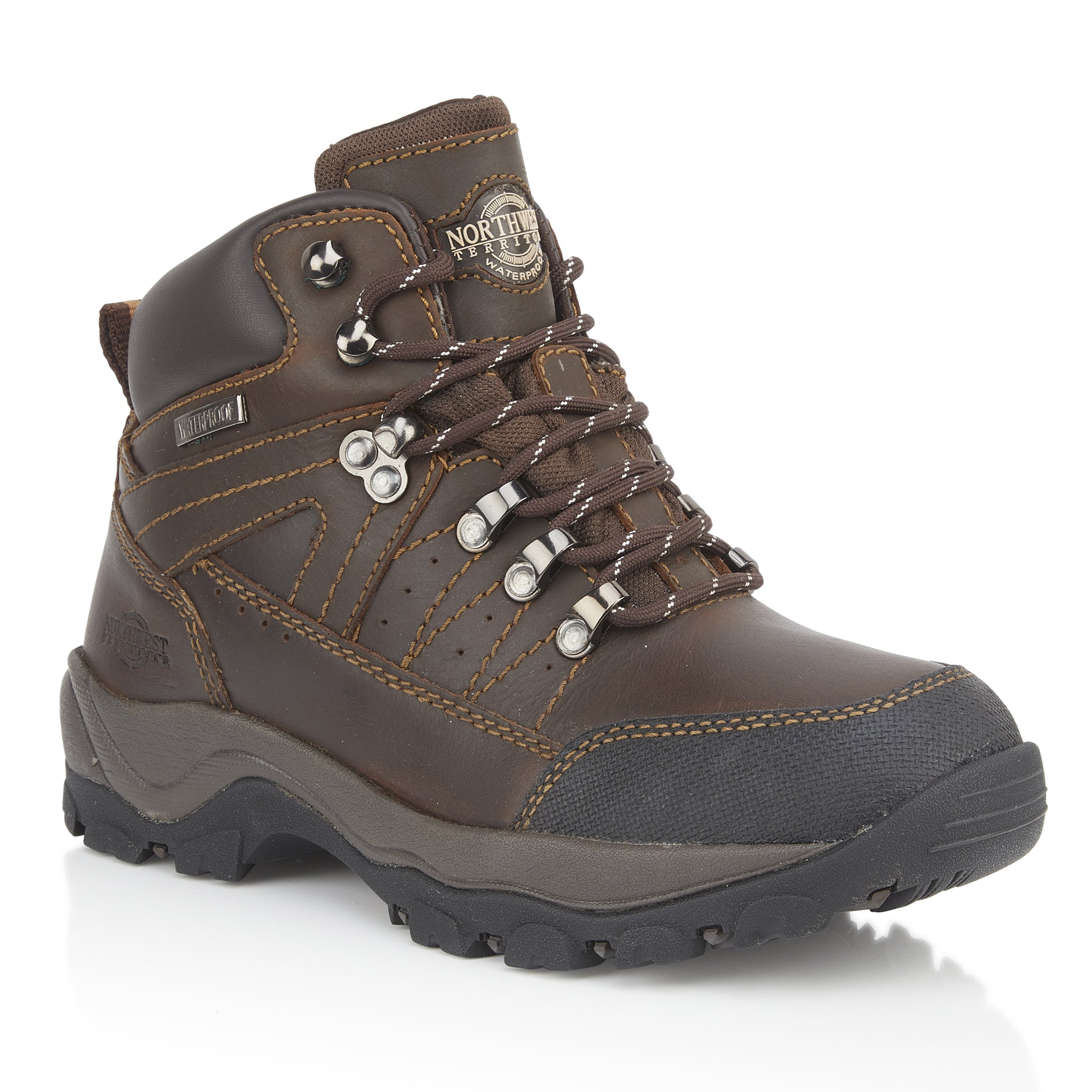NIRVANA Women's Leather Waterproof Walking Boots - Waxy Brown