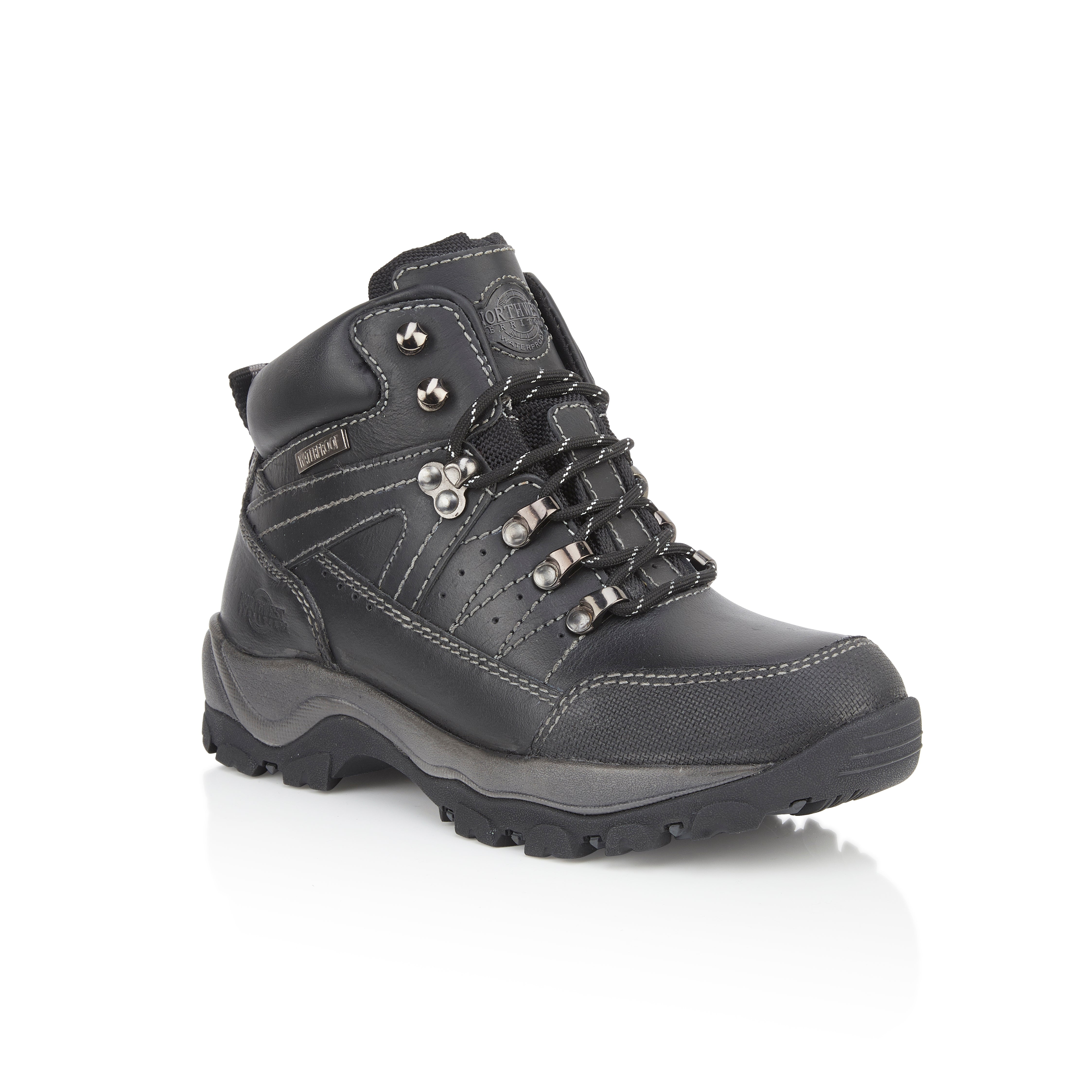 Top view of NIRVANA Black walking boots