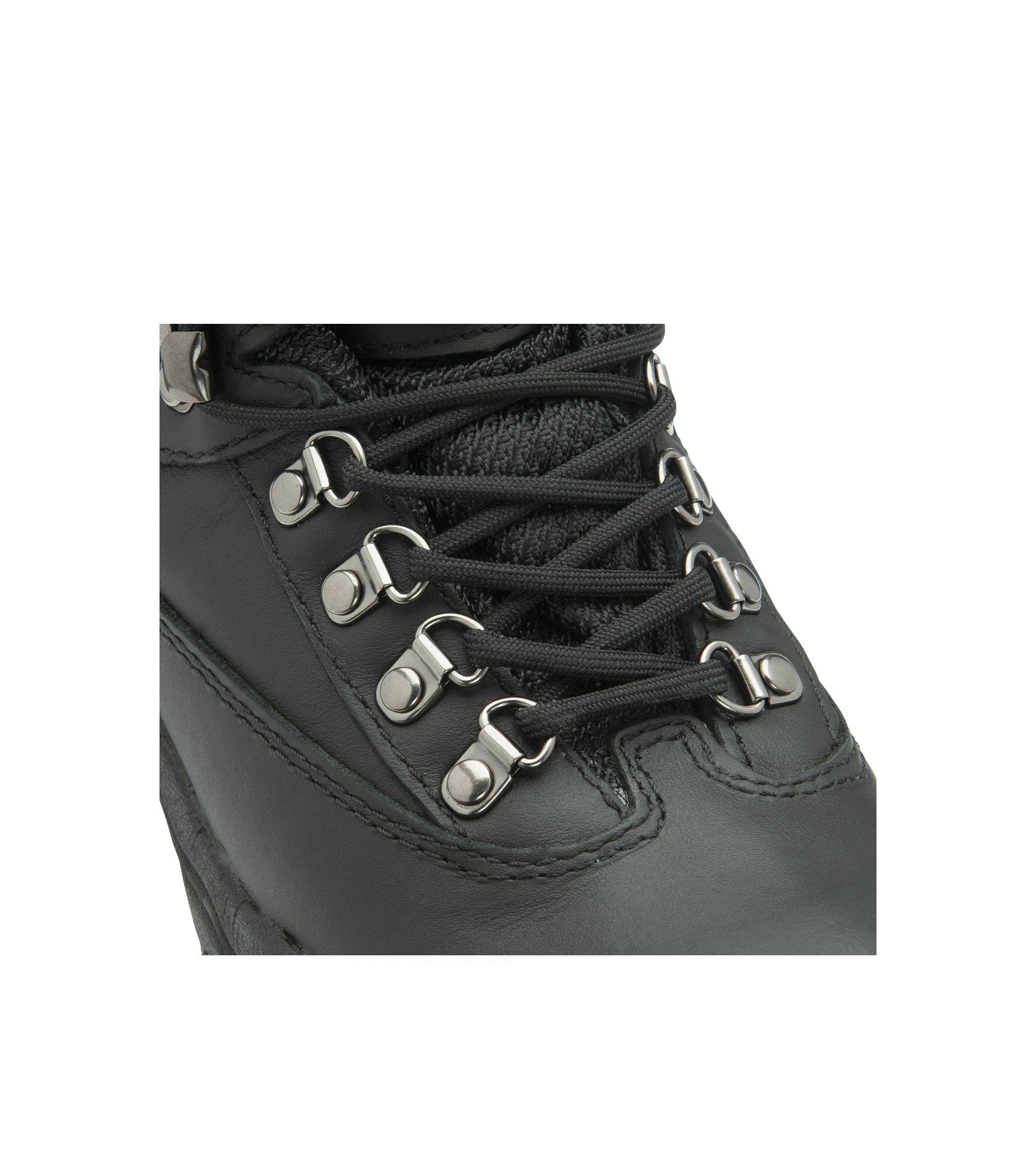 Women's Leather Waterproof Walking Boots - #colour_black