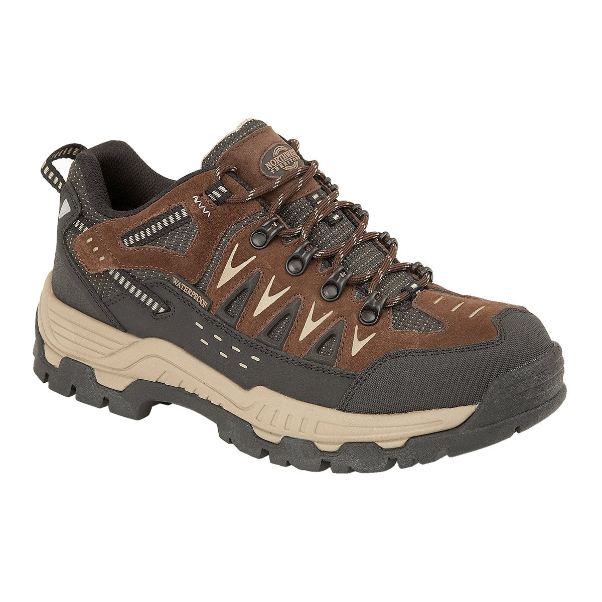 PIERS-LO Men's Waterproof Walking Shoes - Brown