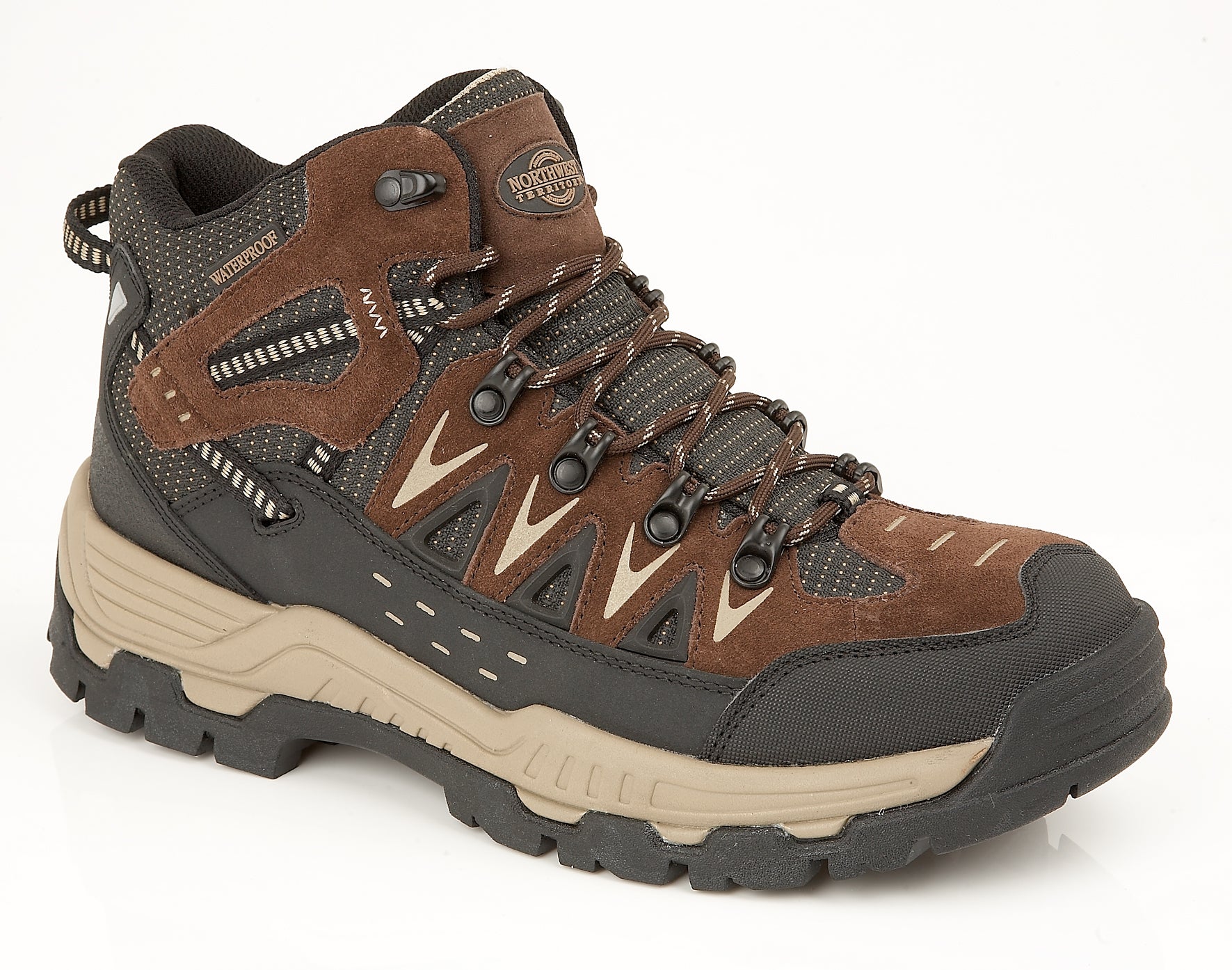 PIERS-HI Men's Waterproof Walking Boots - Brown