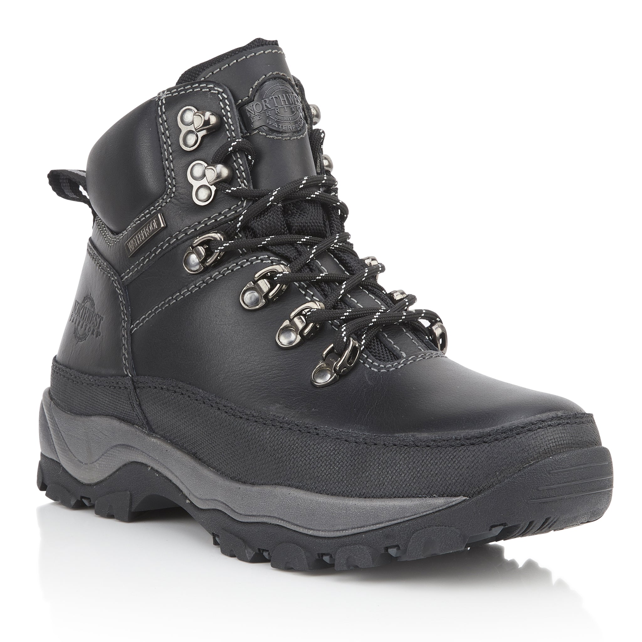 RAYROCK Men's Leather Waterproof Walking Boots - Black