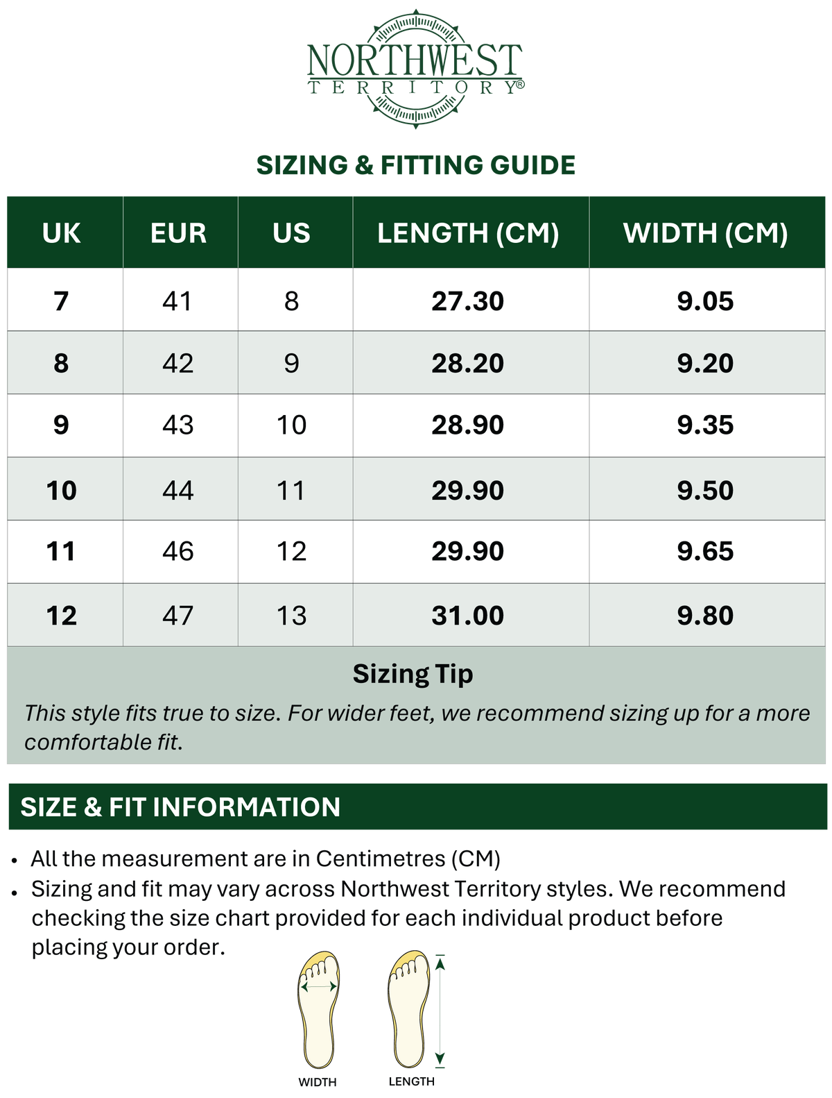 WELLS Men's Leather Waterproof Walking Chelsea Boots - Black Size Guide