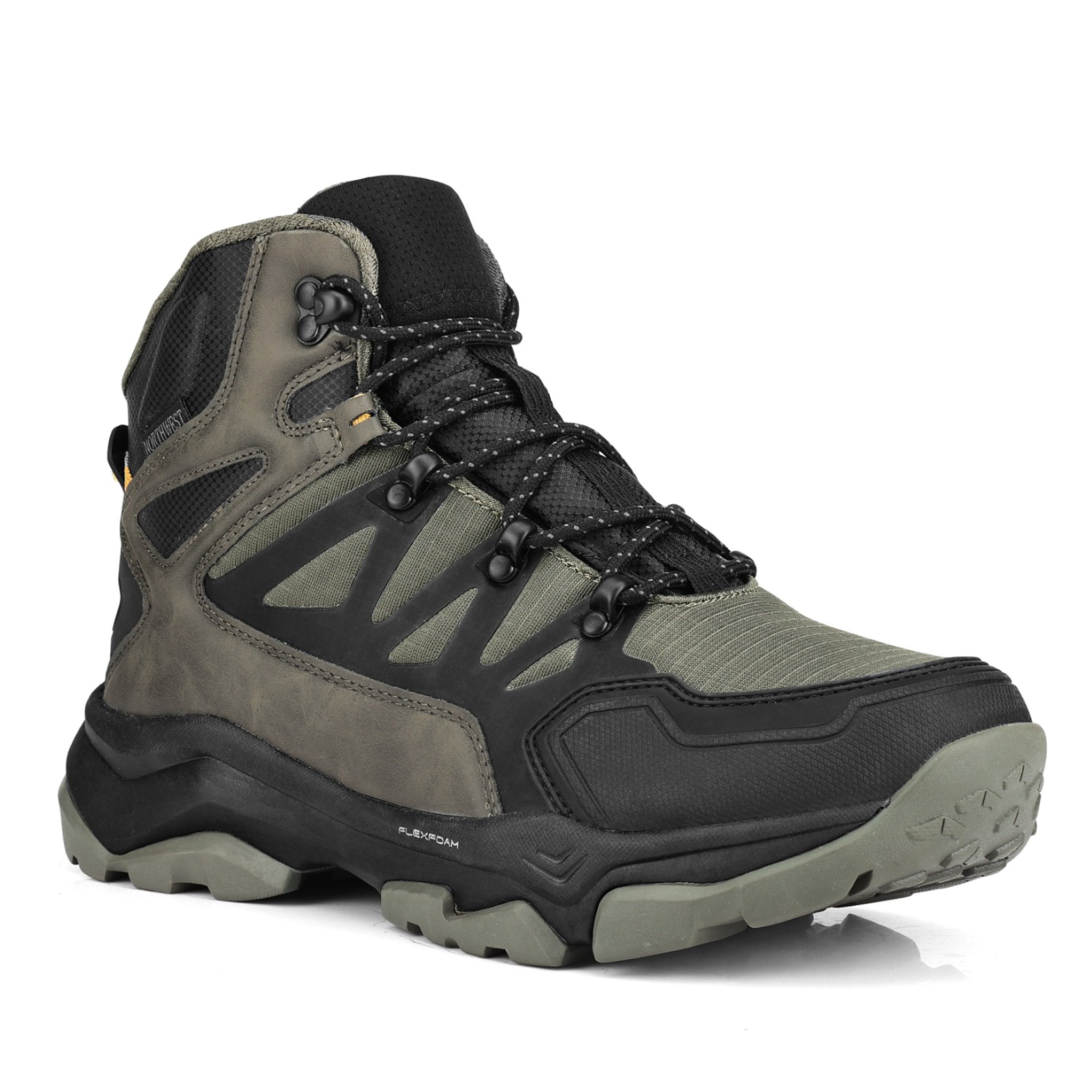 SNOWDON Men's VEGAN Waterproof Hiking Boots - Khaki
