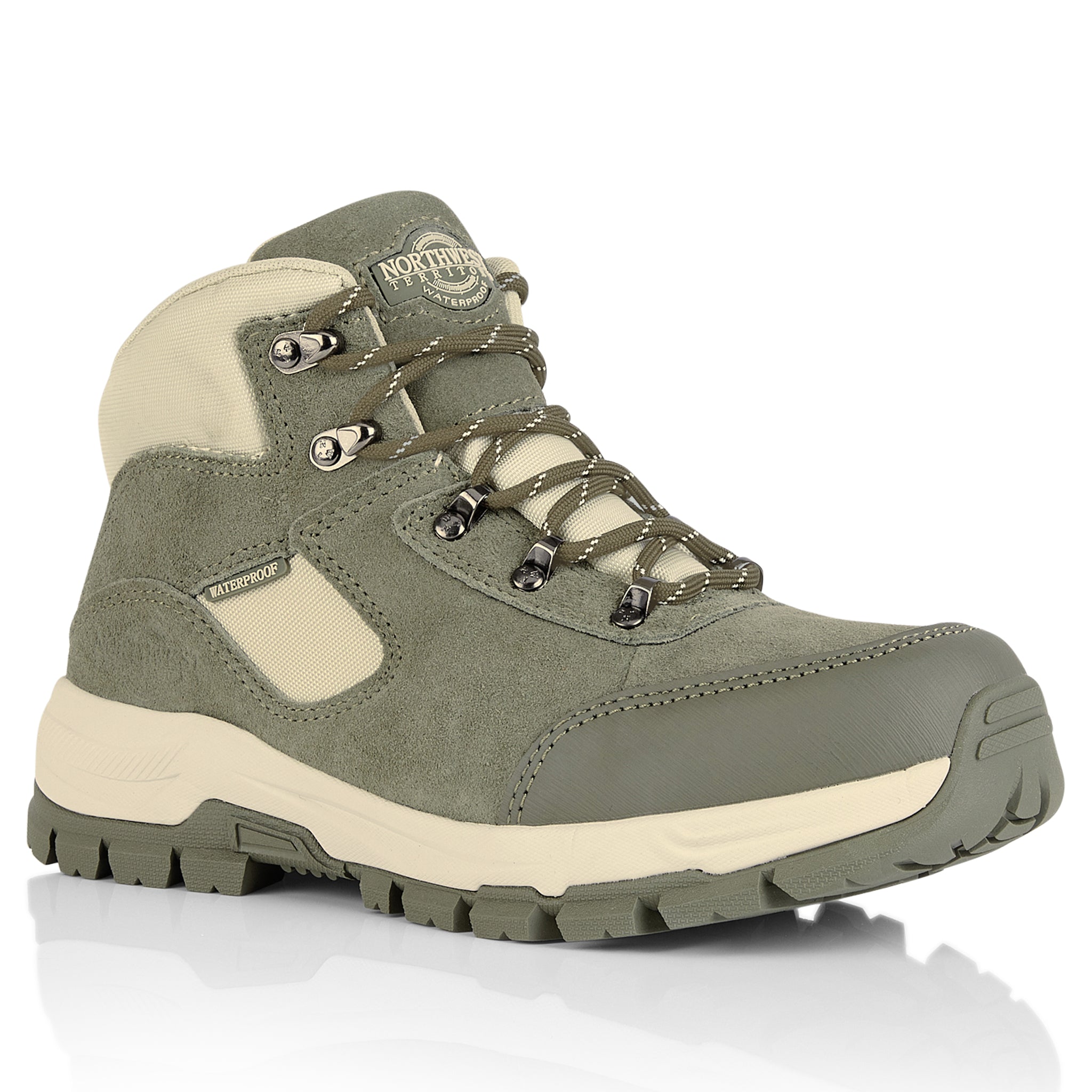 STORM Women's Suede Leather Waterproof Walking Boots - SAGE