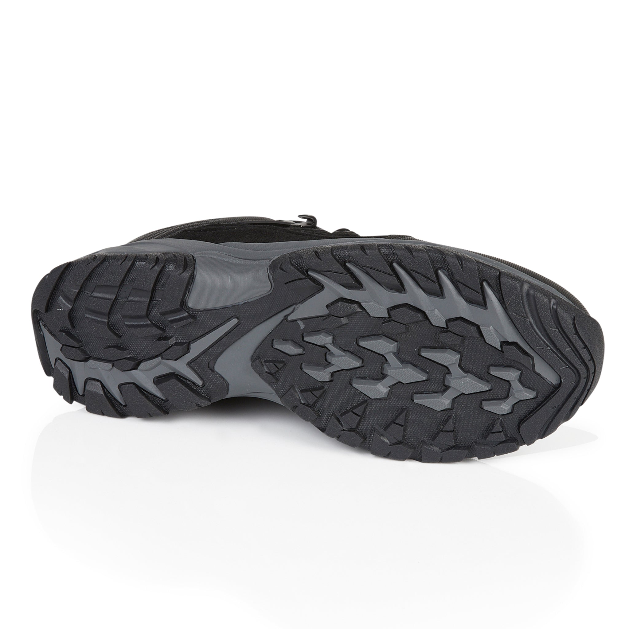 Durable rubber outsole of Steen men's waterproof hiking shoes