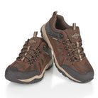Premium Steen men's suede leather waterproof walking shoes in brown with cushioned comfort, waterproof protection and durable grip for hiking, trekking and countryside walks.