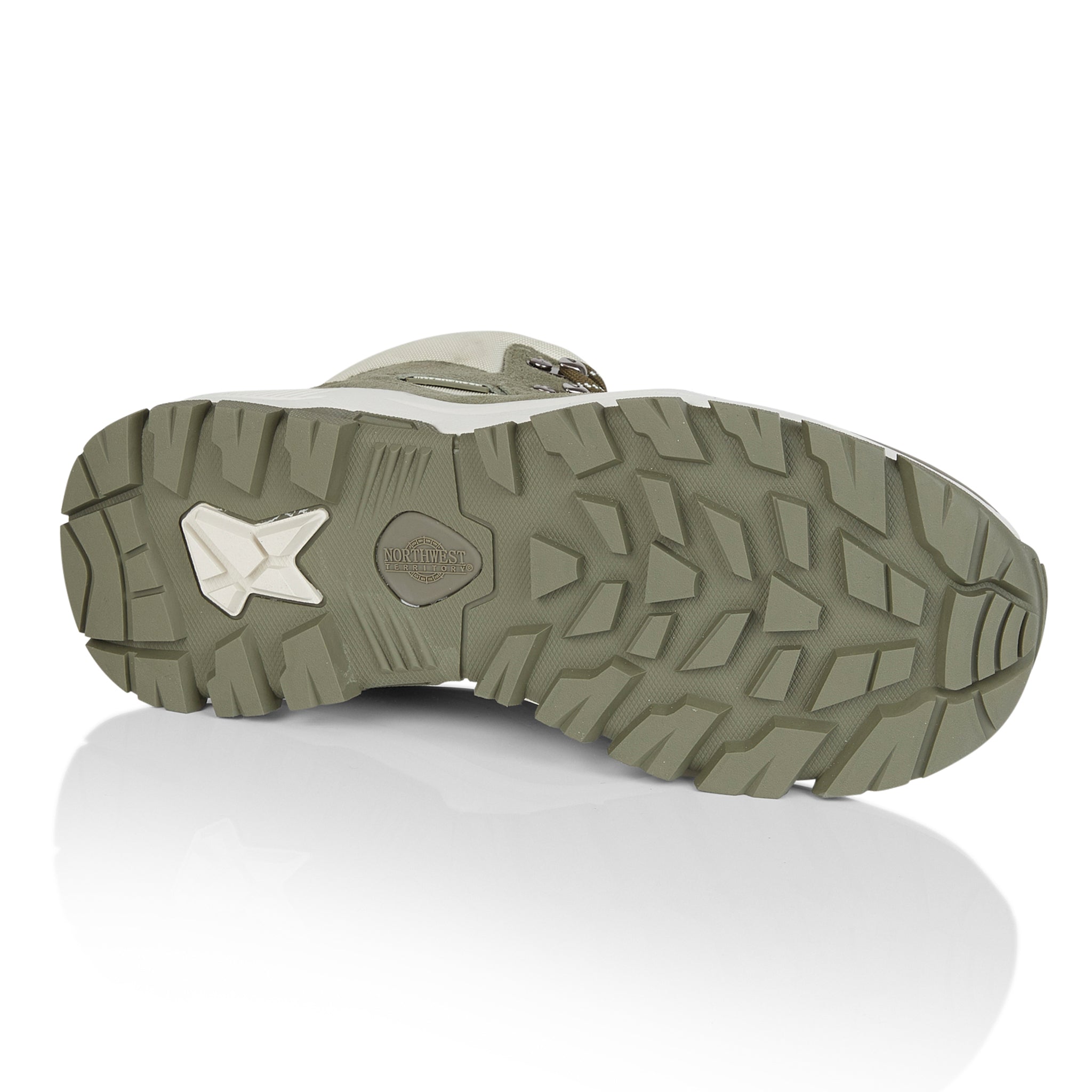 Storm women's walking boots featuring a high-traction rubber sole for wet and uneven terrain