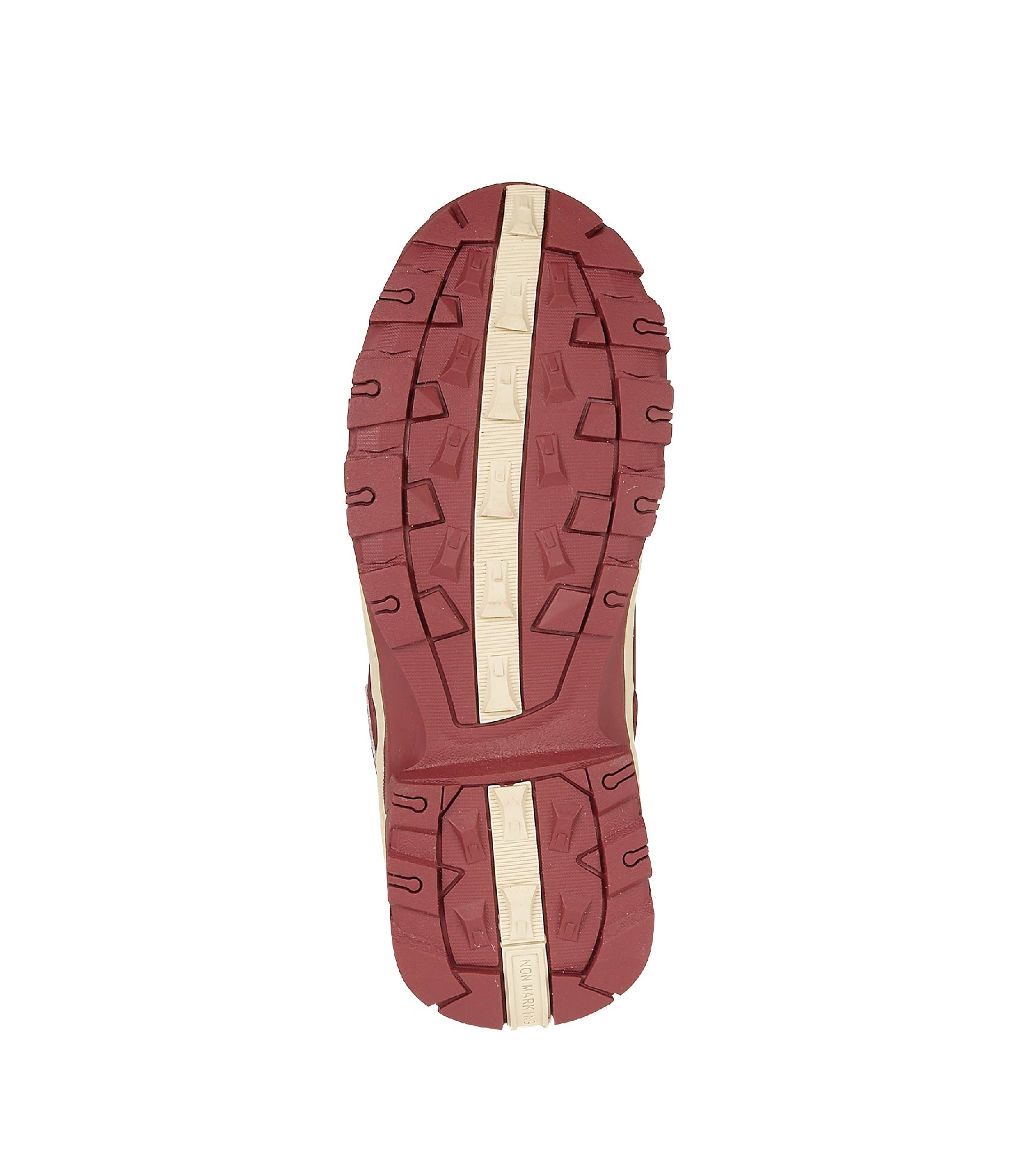 Women's Nubuck Leather Waterproof Walking Boots - #colour_burgundy
