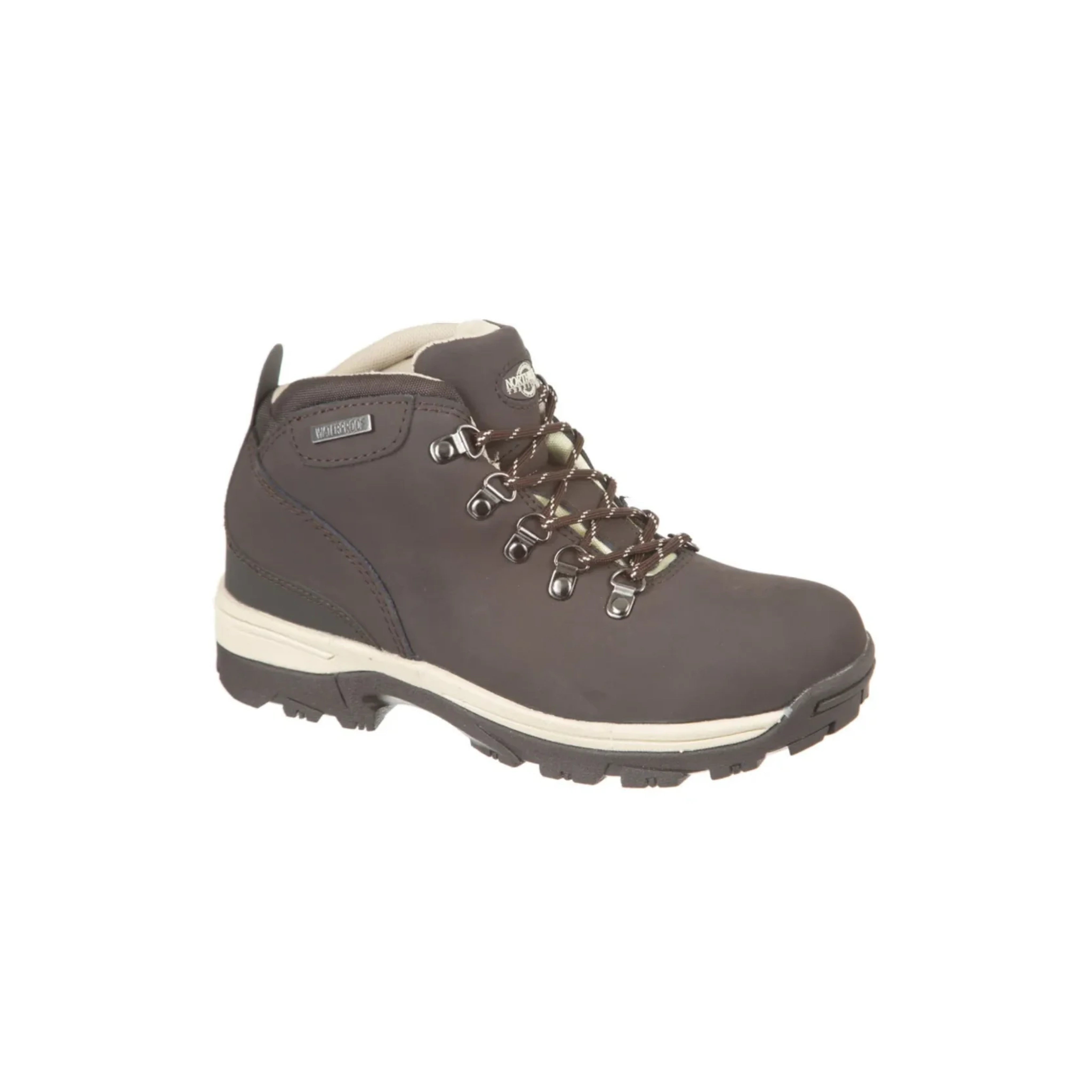 TREK Women's Leather Waterproof Walking Boots - Brown