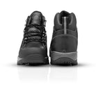 Front and back view of YUKON Black walking boots