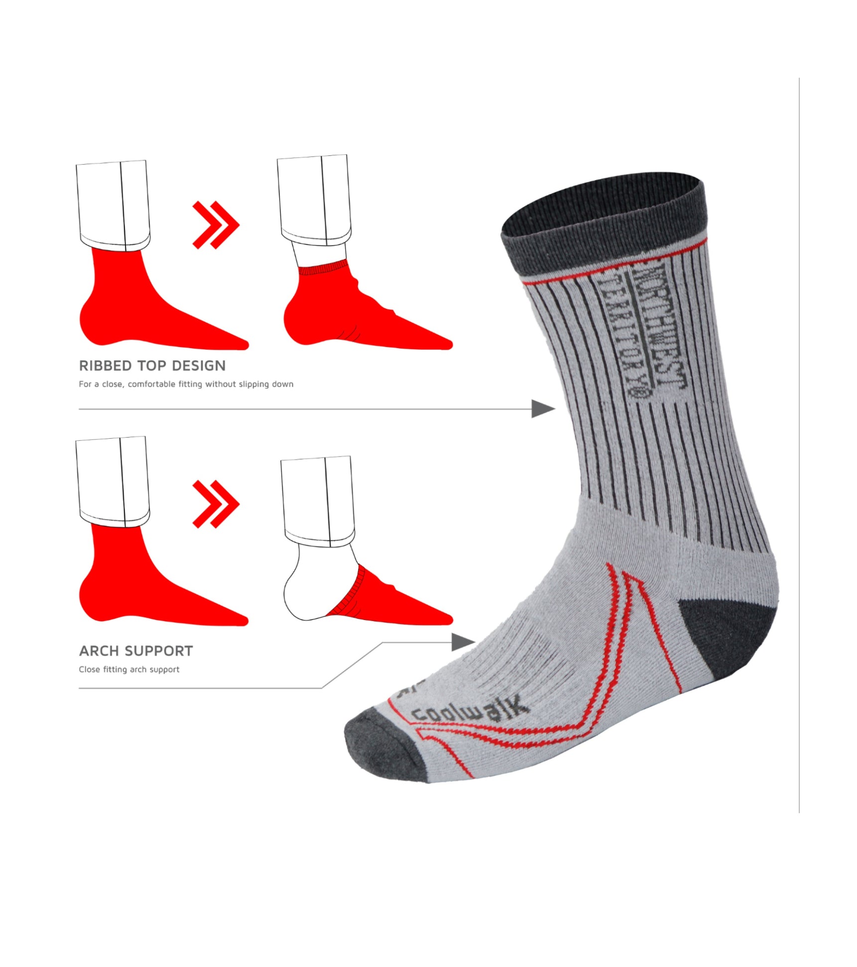 Men's Socks pack of 2 - #colour_grey
